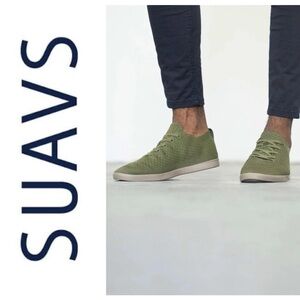Suavs The Zilker sage green woven knit shoes